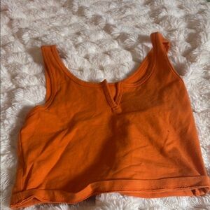 women’s wild fable (target) cropped tank top in size XS orange